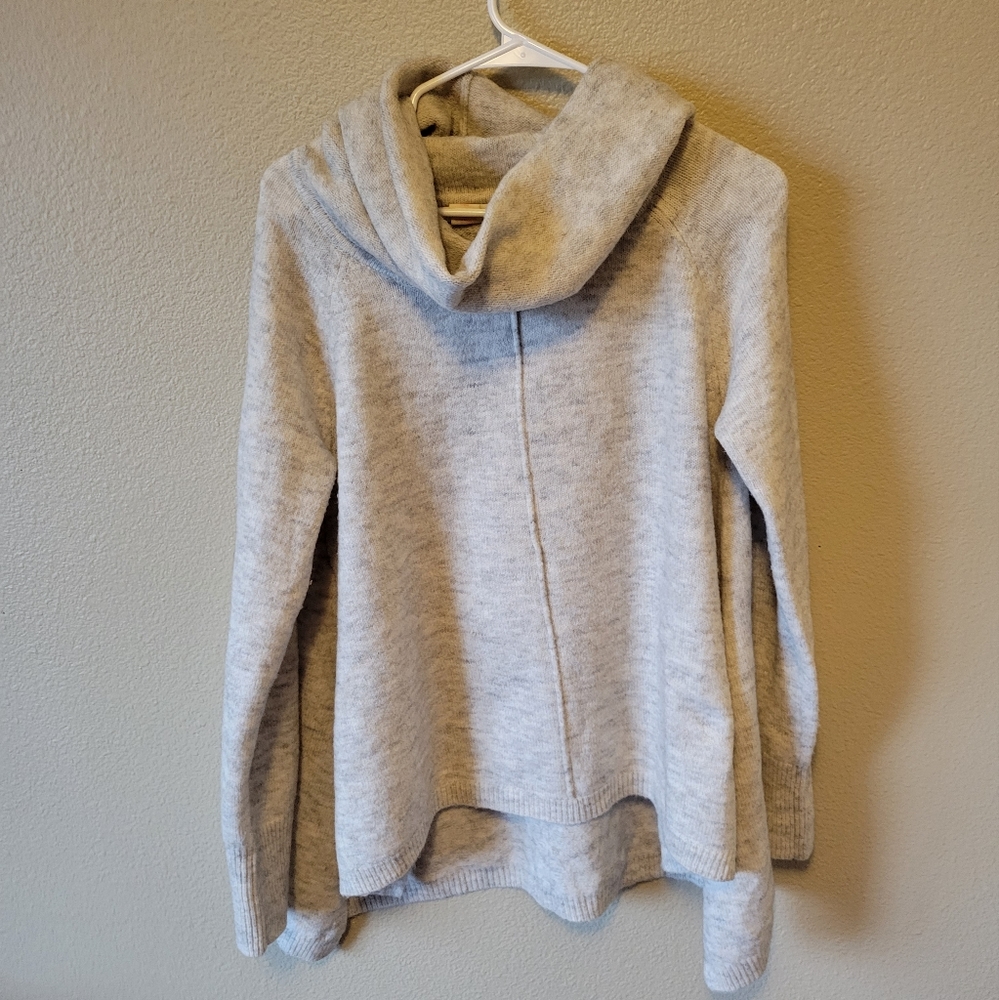 For thee anthropologie cowl neck sweater, L
